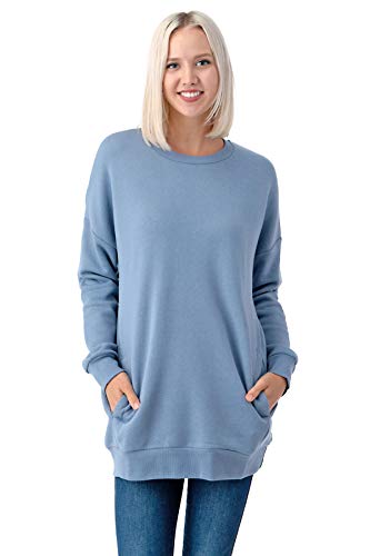 The Simpli Casual Knit Over-Sized Loose Fit Sweater Shirts with The Side Pocket
