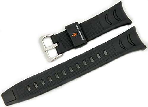 Bracelet de montre Casio PRS-500-1V et PRW-200J-1 de rechange en résine noire