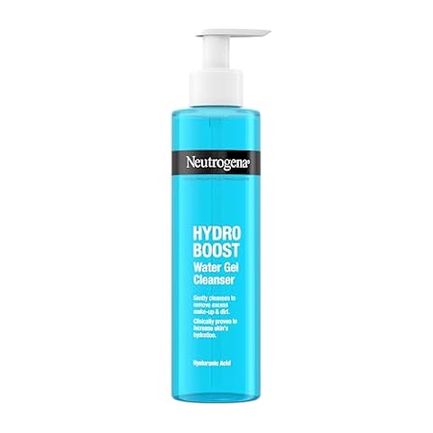 NEUTROGENA® Hydro Boost® Nawadniający żel do mycia twarzy 200ml, na bazie kwasu hialuronowego. Pozostawia skórę oczyszczoną, odświeżoną i miękką w dotyku.