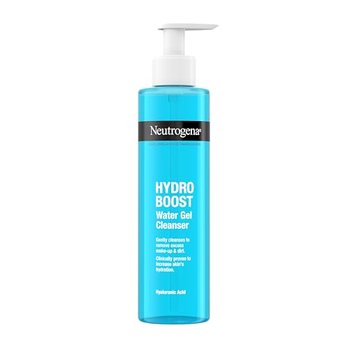 Neutrogena Hydro Boost Water Gel Facial Cleanser, with Hyaluronic Acid for Dry or Dehydrated Skin 200ml
