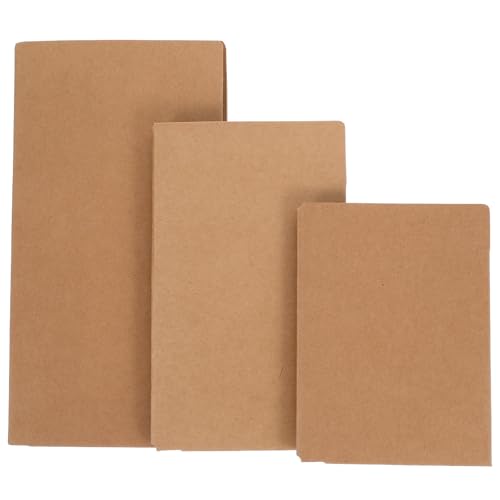 Zerodeko Carpeta de Archivos de Papel Kraft de 3 Piezas, Ligera y Portátil, Adecuado para Organizar Recibos y Tickets en Casa Uso en Movimiento