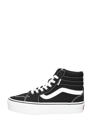 Vans Filmore Hi Platform Zapatillas Para Mujer, Canvas Black/White, 38 EU