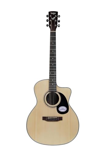 Image of Saga SF-600GC Grand Concert Acoustic Guitar (Natural)