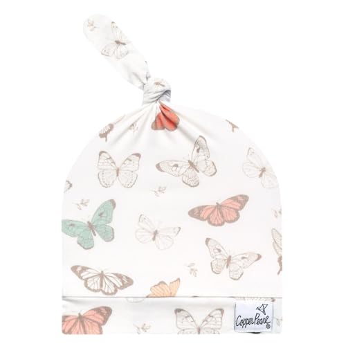 Copper Pearl, Baby Beanie Hat Top Knot Stretchy Soft - Graphics8