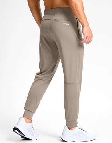 Image of G Gradual Men's Golf Joggers Pants with Zipper Pockets Stretch Sweatpants Slim Fit Track Pants Joggers for Men Work Running