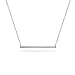 Bling Jewelry Modern Bar Pendant Rhodium Plated Necklace 16 Inches