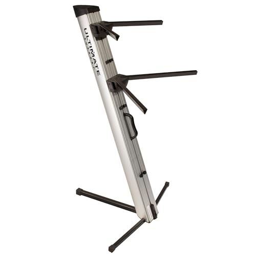 Ultimate Support AX-48 Pro S Apex Column Keyboard Stand – Silver
