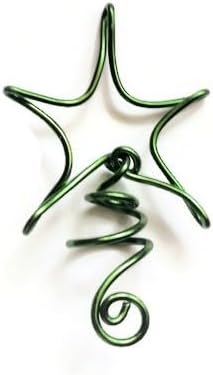 Estrella de alambre en miniatura para la punta del árbol de Navidad para árboles navideños pequeños