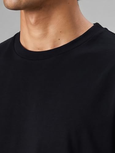 Image of XYXX Solid Boxy Oversized Roundneck Tshirt for Men
