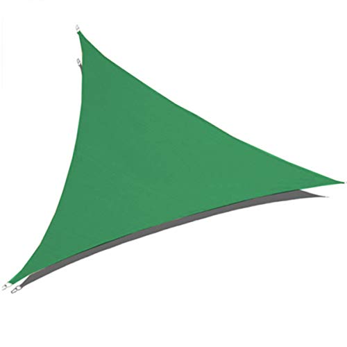 King Canopy 12-Feet Triangle Sun Shade Sail, 320gsm Woven Fabric, Green, TSS12GRN