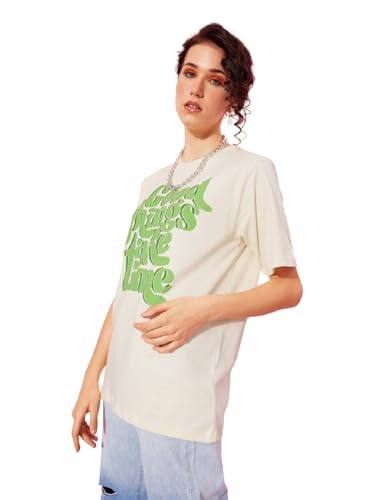 Image of Dillinger Blue Graphic Oversized T-Shirt