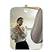 esowemsn 2PCS Shower Mirror Shower Fog Free Mirror Shower Mirror Fogless for Shaving Make Up 6.7
