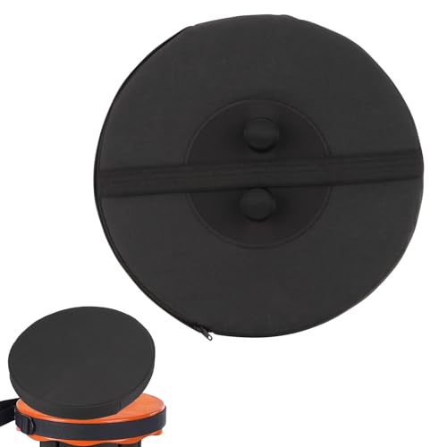 Image of Telescopic Stool Cushion with Memory Foam, Round Thickened Collapsible Stool Chair Pads, Retractable Folding Stool Cushion with Elastic Strap, Fits Round Retractable Folding Stools, 1 Pack
