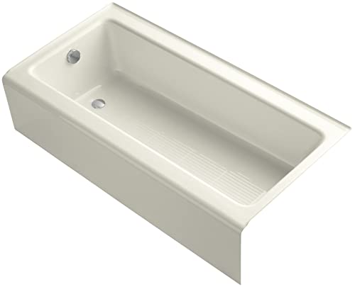 Kohler K-837-96 60' Alcove Soaking Tub w/Apron and Left-Hand Drain Biscuit