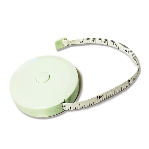 AVILMORE メジャー 巻き尺 2m 裁縫 洋裁 手芸用 テープメジャー 両面目盛 200cm 79inch バスト ウエスト 測定 インチ センチ メジャー 服 巻尺 オートメジャー 巻取りボタン付き 計測 手芸 軽量 胸囲測定 (グリーン)