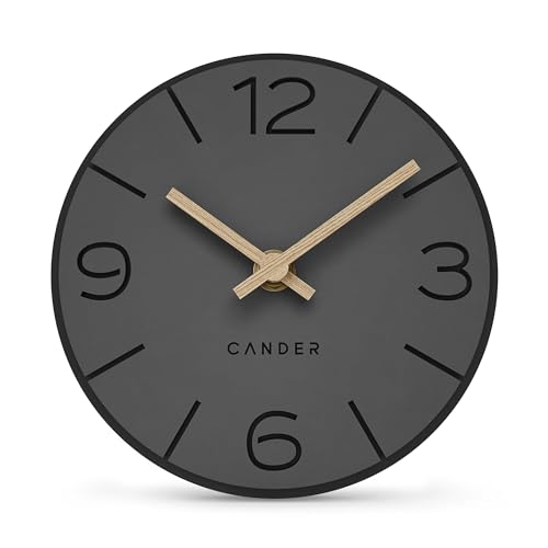 Cander Berlin MNU 2615 Y Tischuhr lautlos ohne Ticken 15 cm...