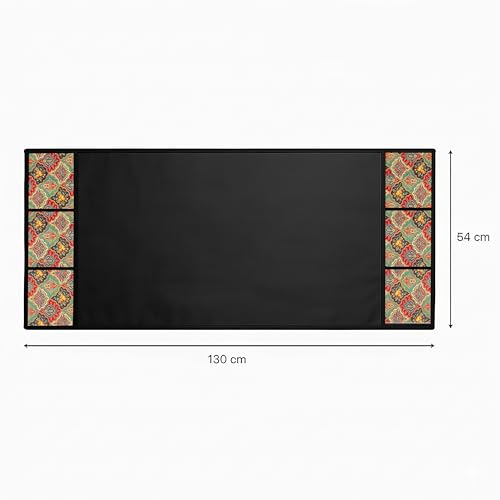 Image of Refrigerator Single Door Waterproof, Dustproof, Refrigerato, Protective Cover for Fridges (Flower Multicolor, Single Door Fridge Cover ( 130 X 54 cm ))