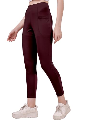 Image of Mehrang Gym Wear for Women Stretchable Yoga Pants, Fitness Gym Leggings, Gym Pants, Track Pants, Sports Tights, Active Wear Lower for Women
