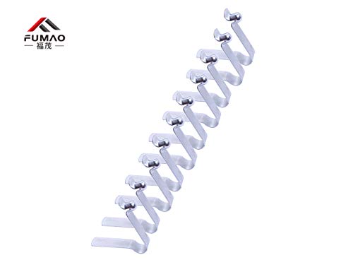 FINEWE 10Pcs V Shape Spring Clip with Button