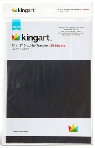 KINGART 669 Graphite Transfer Paper Pad – 9x13 Inch, 1-Pack...
