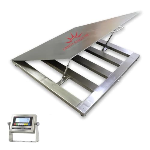 Liberty LS-800-SS-LT-5X5 NTEP Certified Lift Up Washdown Floor Scale with SS Indicator | 60