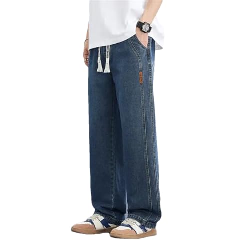 Men's Summer Baggy Cargo Straight Jeans Oversize Straight Denim Pant Streetwear Pants