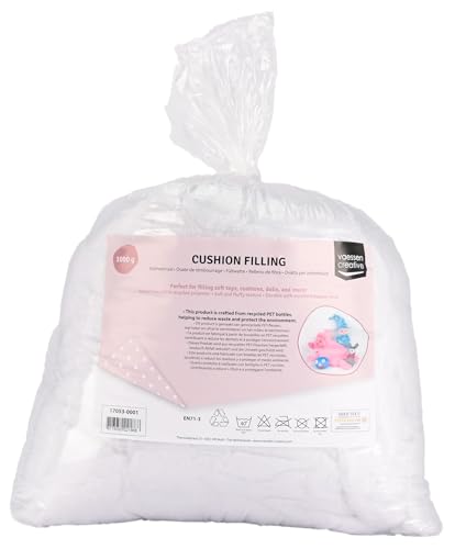 Vaessen Creative Füllwatte Waschbar, 1kg, Polyester...