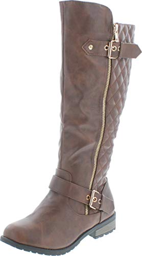 Forever Link Mango-21 Lady Boot Brown 7.5
