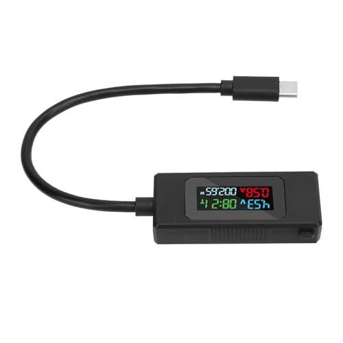 Testador USB C, multifuncional, tensão, capacidade de corrente, m...