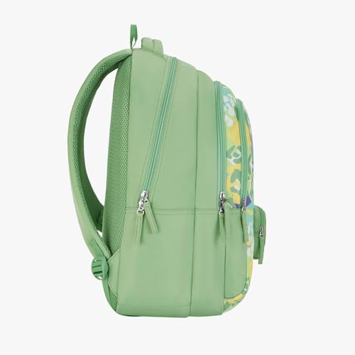 Image of Genie Backpack for Girls Laptop Sleeve, Three Compartments and Organiser with Padded Shoulders |Best for Books,Stationery,Lunch Box & Essentials