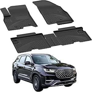 Sahler Floor Mats fits Chery Tiggo 8 Pro 2020-2025 | Custom Fit Floor Liner for Cars | Premium Quality Car Mats Black | Odorless All Weather Waterproof Durable 4.5D Liner