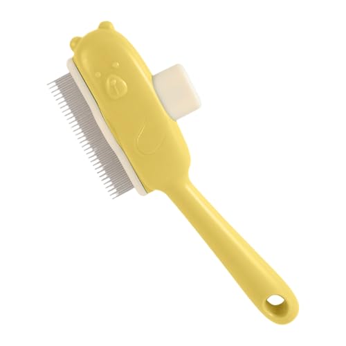 Pet Slicker Brush,Bear Button Cat Shedding Comb | Pet Grooming Brush Massaging Tool for Cleaning Home Travel Outdoor Apartment Bathing Dog