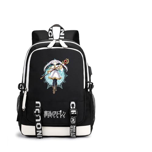 ISaikoy Anime Frieren at the Funeral Backpack Bookbag Schoolbag Daypack Satchel Laptop Bag Shoulder Bag