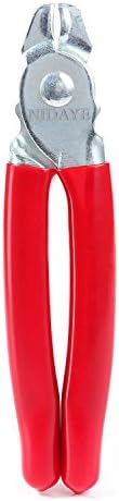 Straight Hog Ring Pliers Kit ‚ Auto Upholstery Installation Tool for Bungee/Shock Cords/Animal Pet Cages/Bagging/Traps/Sausage Casing/Meat bags/Fencing/Railing by NIDAYE