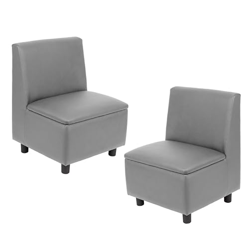 Image of FDP Kid Comfort Collective Modular Armless Chairs, 2-Pack - Gray