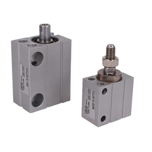 Vérin pneumatique double effet CDUJB8-10D stop blocage mécanique mini machine - 6