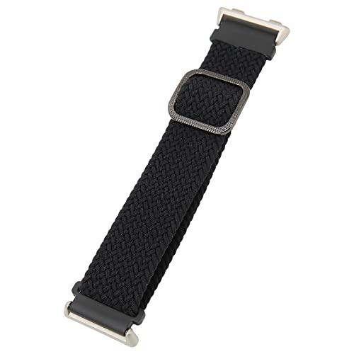 Surebuy Pulseira de relógio com laço solo, alça para relógio confortável ajustável fivela elástica p