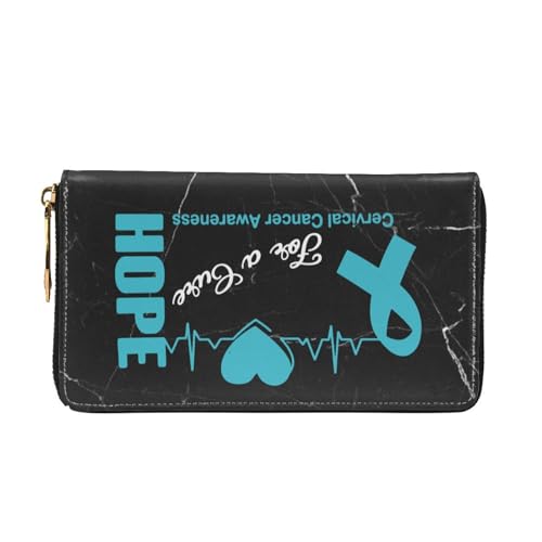 Hope for a Cure Cervical Cancer Awareness Wallet Card Bag3