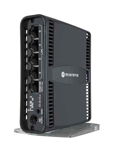 Image of hAP ax2 Dual-Band Wi-Fi 6 Router, US Version, Model C52iG-5HaxD2HaxD-TC-US Compatible with Mikrotik
