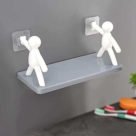 URBANGLOW Lifestyle Multipurpose Wall Mount Floating Shelf & Rack with Self Adhesive Sticker.Wall Mounted Storage Organiser for Kitchen,Bathroom,Bedroom,Office Supporting Without Drilling-Plastic (B0DF6LQGRC) Amazon Price History, Amazon Price Tracker