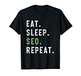 Seo Shirt Eat Sleep Seo Repeat Fan Player lustig T-Shirt