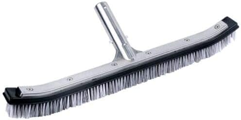 18" Curved Swimming Pool Combo Wall Brush W/Stainless Steel & Nylon Bristles, Courtesy of LITYPEND.
