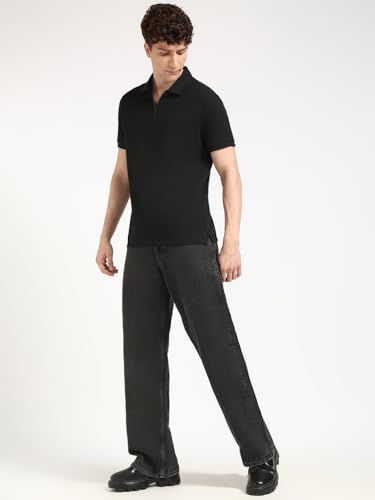 Image of Calvin Klein Men's Tech Zip Polo Black