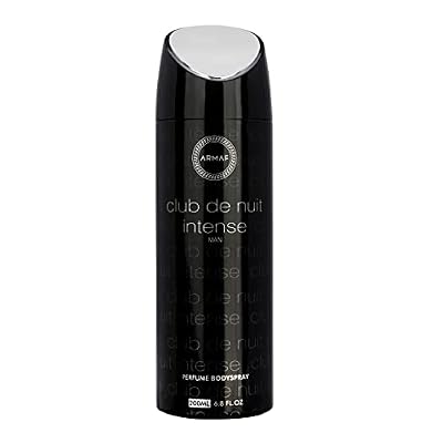 Armaf Club De Nuit Intense for Men Parfume Bodyspray Spray, 6.8 Ounce / 200 ml