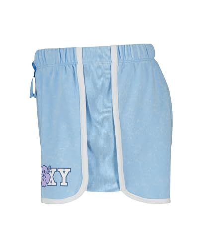 Image of Roxy Girls' French Terry Elastic Waist Shorts, Drawstring Closure, Soft & Comfortable Fit