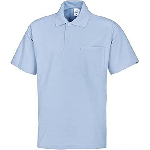 Polo unisex rojo de manga media para uniformes cómodos de diario