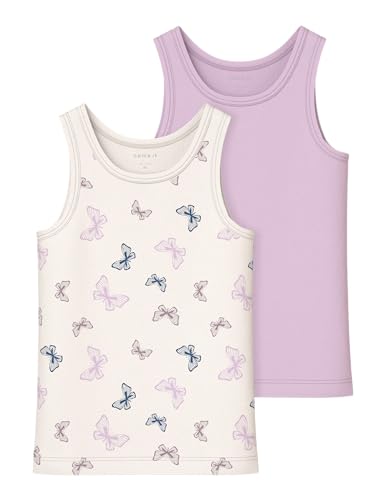 Name IT Mädchen Nmftank Top 2P Jet Stream Butterfly Noos, Jet Stream, Numeric 92 EU