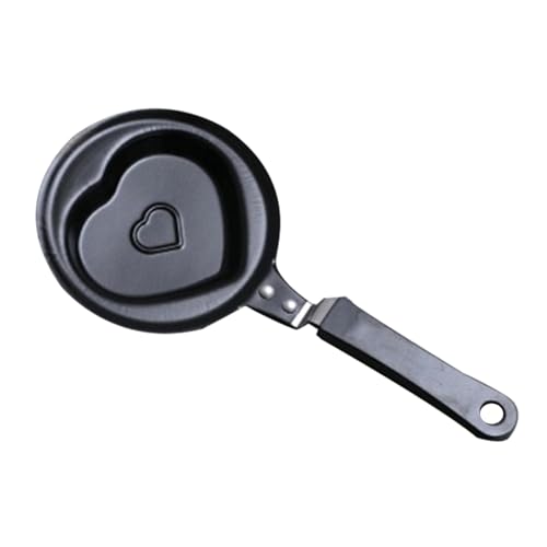 BYYLECL Sartén pequeña antiadherente para crepes, tortilla, mini sartén para panqueques, multiusos para desayuno, crepes, albóndigas de huevo, pequeño amor