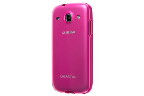 Samsung Plus Protective Cover Etui pour téléphone mobile Galaxy Core (revêtement caoutchouc), rose