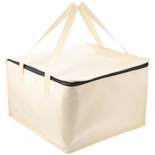 Opiniones de Porta alimentos que Puedes Comprar On-line. 48 Cabilock Bolsa Térmica para Pasteles y Pizza - 14 Pulgadas (35cm) Porta Alimentos Aislado - Bolsa Grande para Entrega de Comida Caliente o Fría, Picnic y Catering, Beige